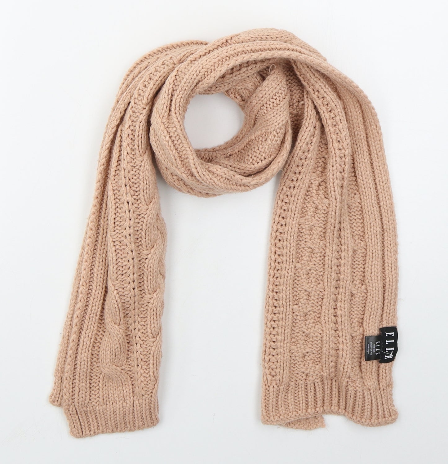 ELLE Womens Pink Acrylic Scarf