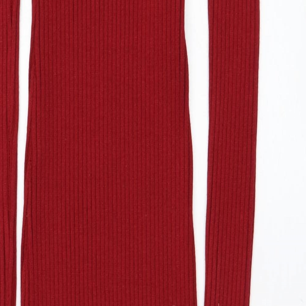 Enzoria Womens Viscose Pencil Dress One Size V-Neck Pullover