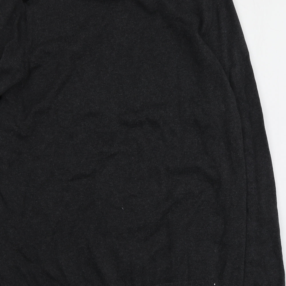 Holmes Mens Grey Round Neck Cotton Pullover Jumper Size XL