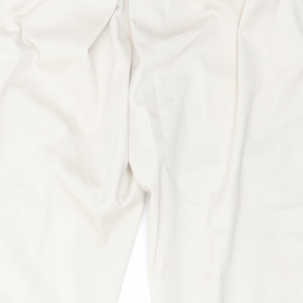 JBC Weaves Womens Beige Polyester Carrot Trousers Size 42 L27 in Regular Button