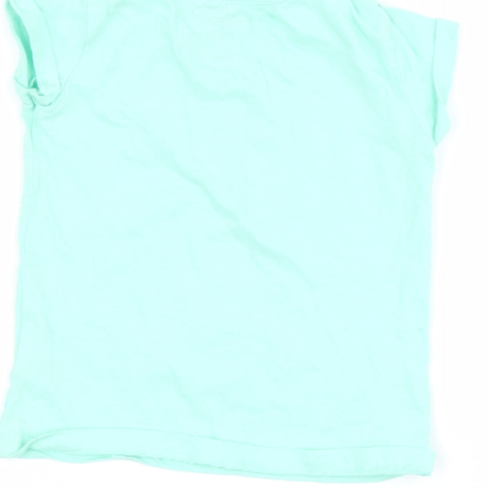 pep 7 co Baby Green Cotton Basic Casual Size 18-24 Months Roll Neck - bunny