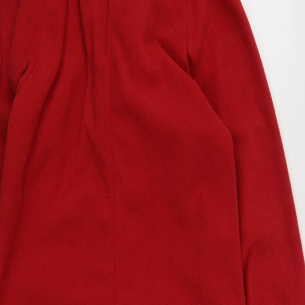 Cedar Wood State Mens Red Solid Polyester One Piece Size XS Zip - Santa Onesie