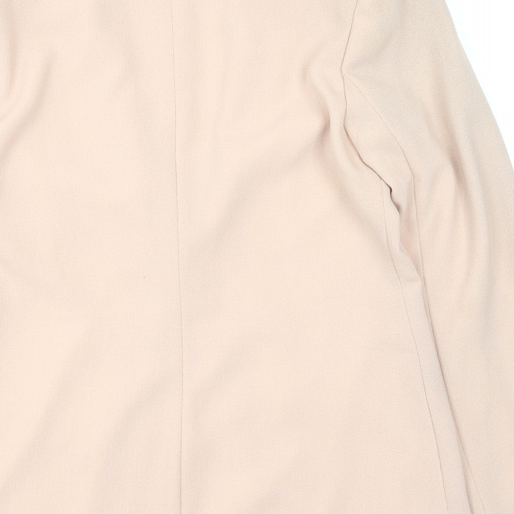 New Look Womens Pink V-Neck Polyester Cardigan Jumper Size 10