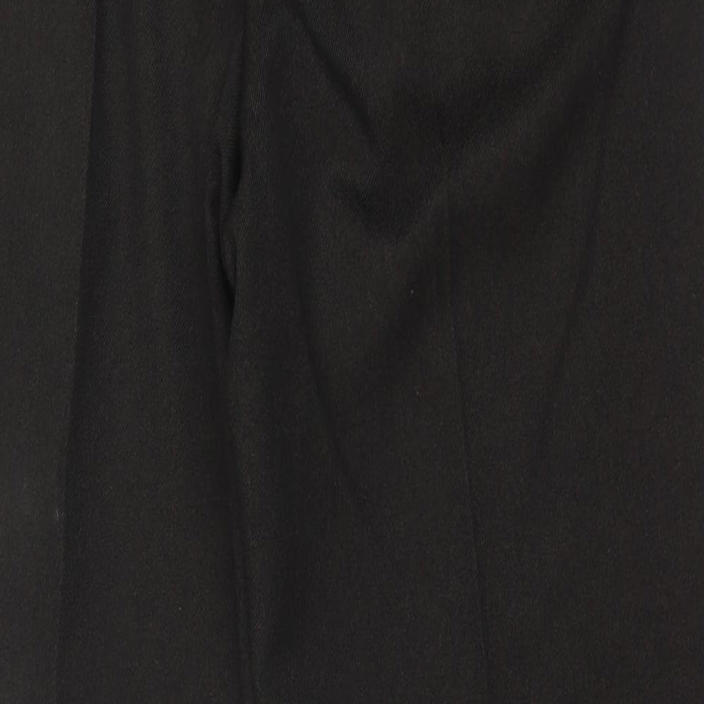 Marks and Spencer Mens Brown Polyester Trousers Size 38 in L31 in Regular Button