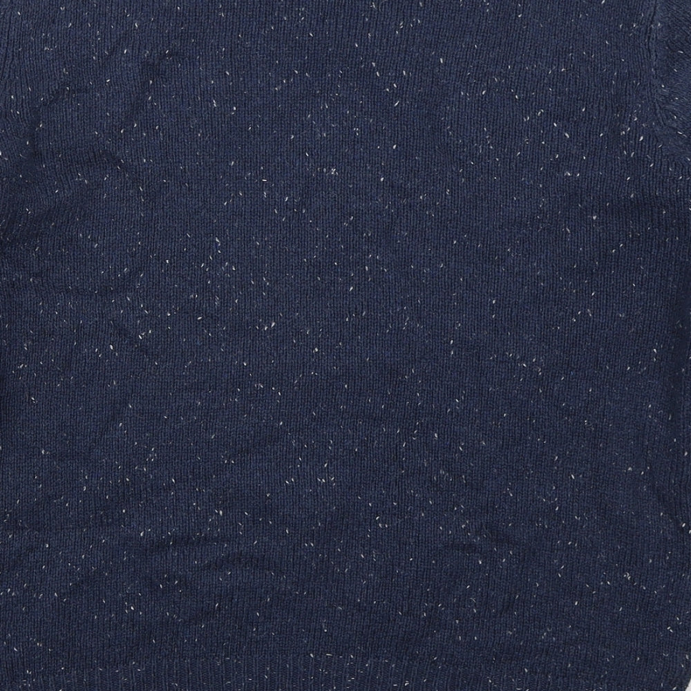 Cedar Wood State Mens Blue Crew Neck Acetate Pullover Jumper Size S