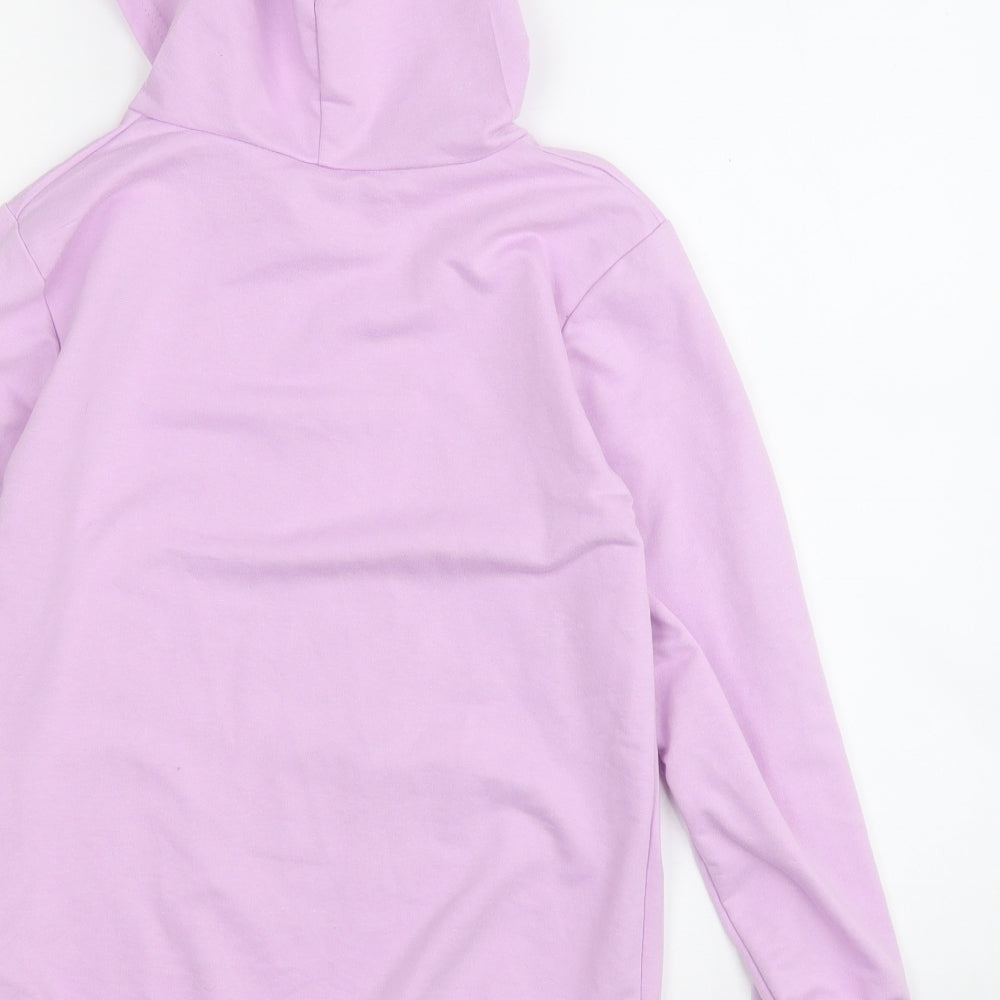Preworn Girls Purple Cotton Pullover Hoodie Size L - TikTok