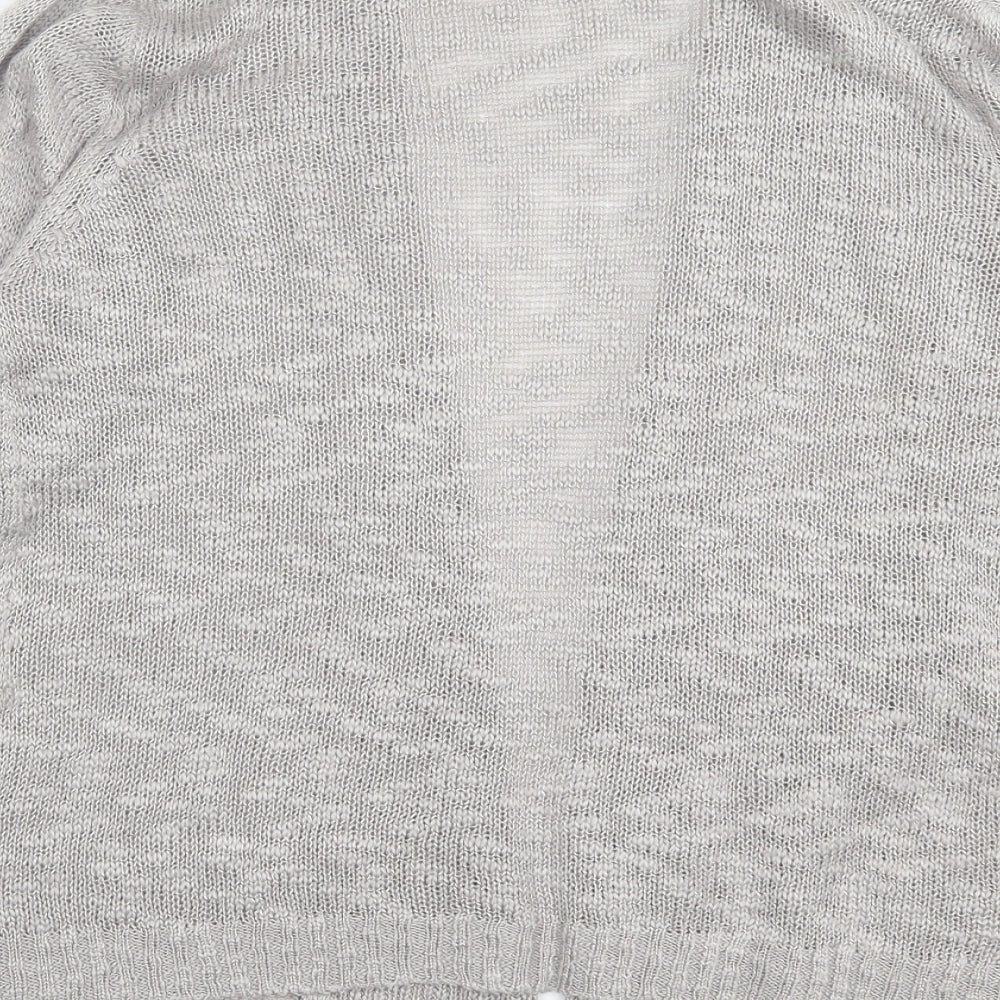 twin lakes Womens Grey V-Neck Acrylic Cardigan Jumper Size S