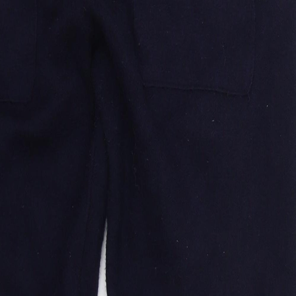 Zara Womens Blue Viscose Sweatpants Trousers Size M L27 in Regular Drawstring