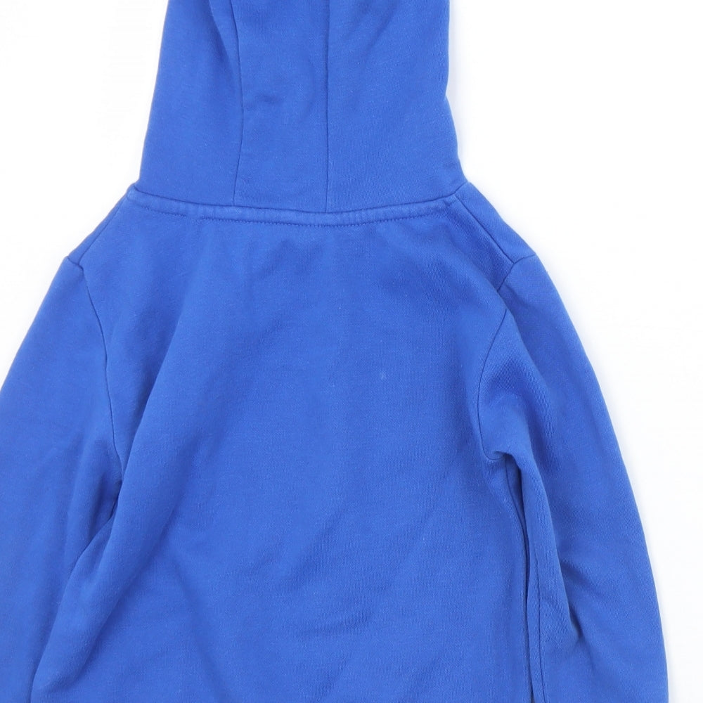 Dunnes Stores Boys Blue Cotton Pullover Hoodie Size 5 Years - The Future is Now