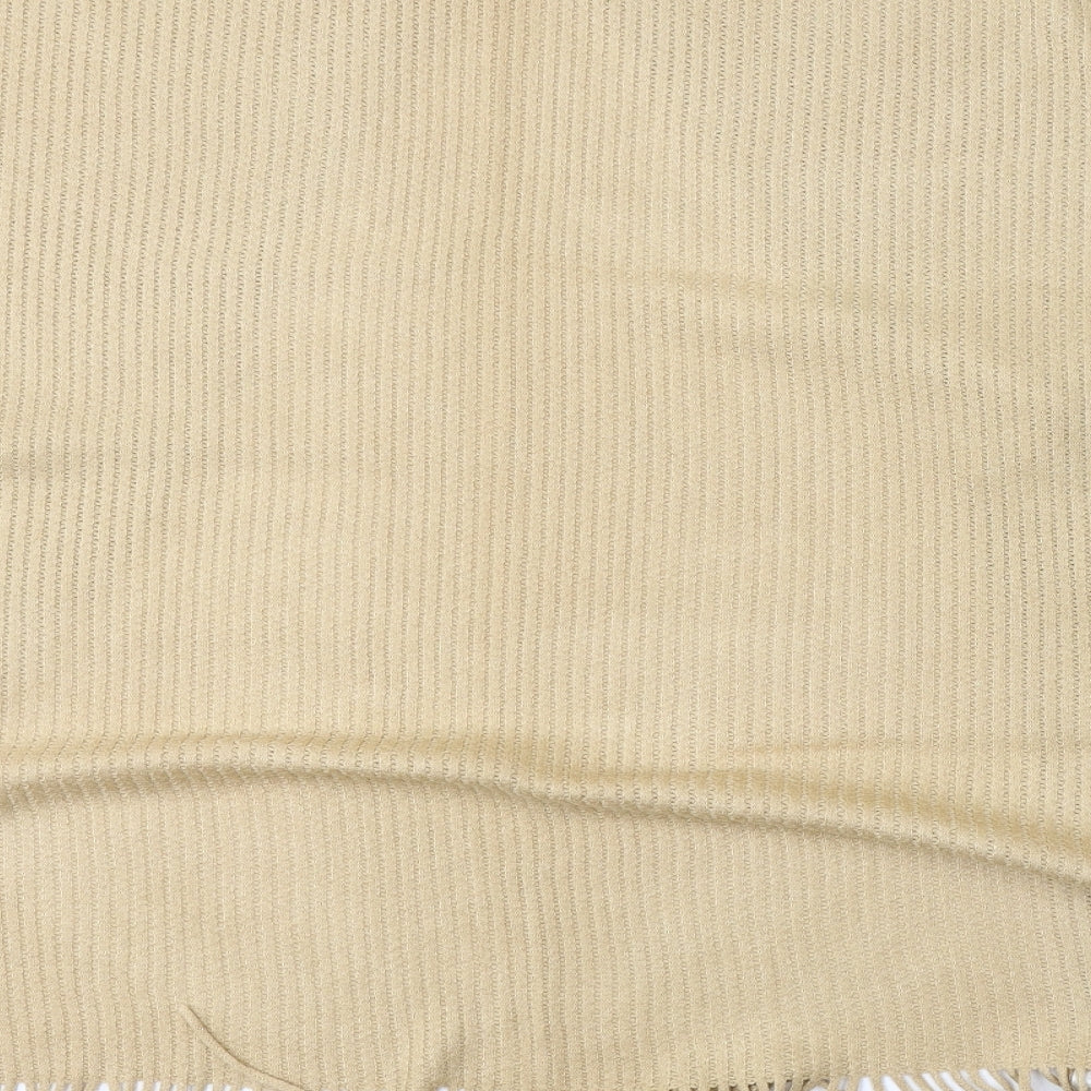 Florence + Fred Womens Beige V-Neck Acrylic Cape Jumper One Size