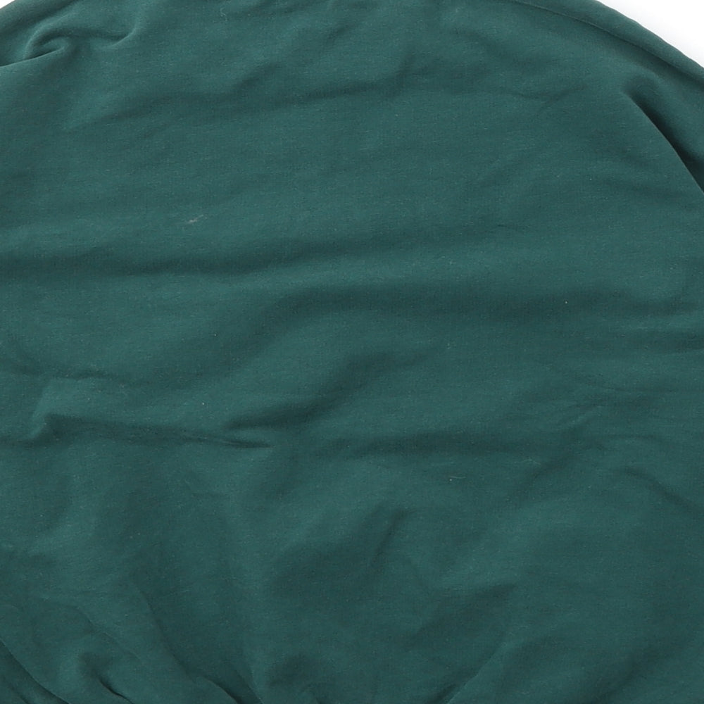 Benetton Girls Green Cotton Pullover Sweatshirt Size 6-7 Years