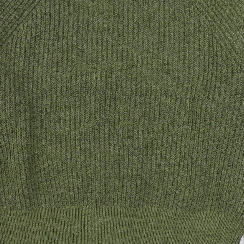Primark Mens Green Round Neck Acrylic Pullover Jumper Size M