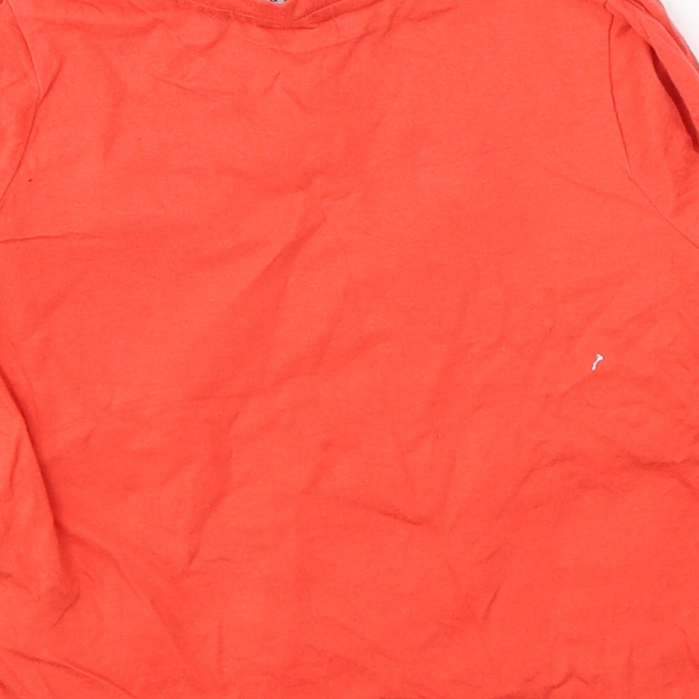 Disney Pixar Boys Red Cotton Basic T-Shirt Size 2-3 Years Round Neck Pullover - Monsters Inc