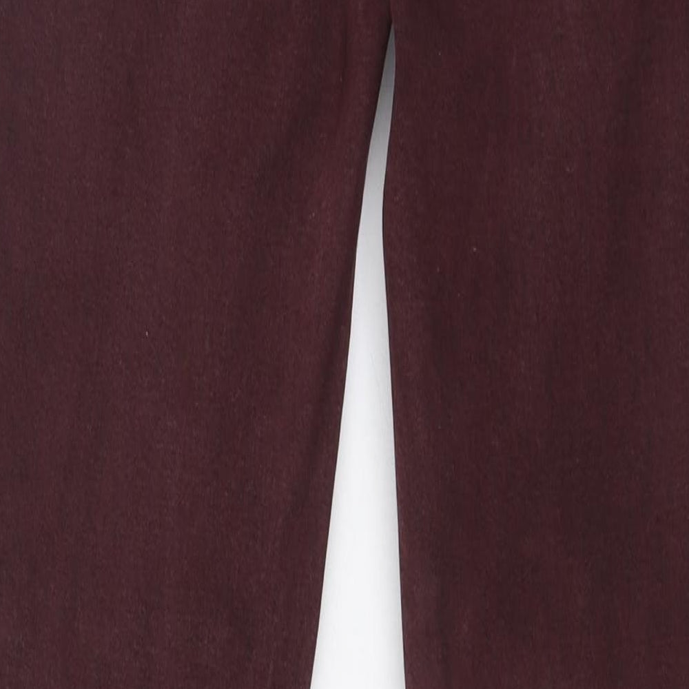 NEXT Womens Red Cotton Skinny Jeans Size 6 L29 in Slim Zip