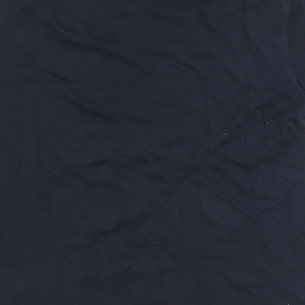 Dunnes Stores Mens Black Cotton T-Shirt Size M Crew Neck - Irish