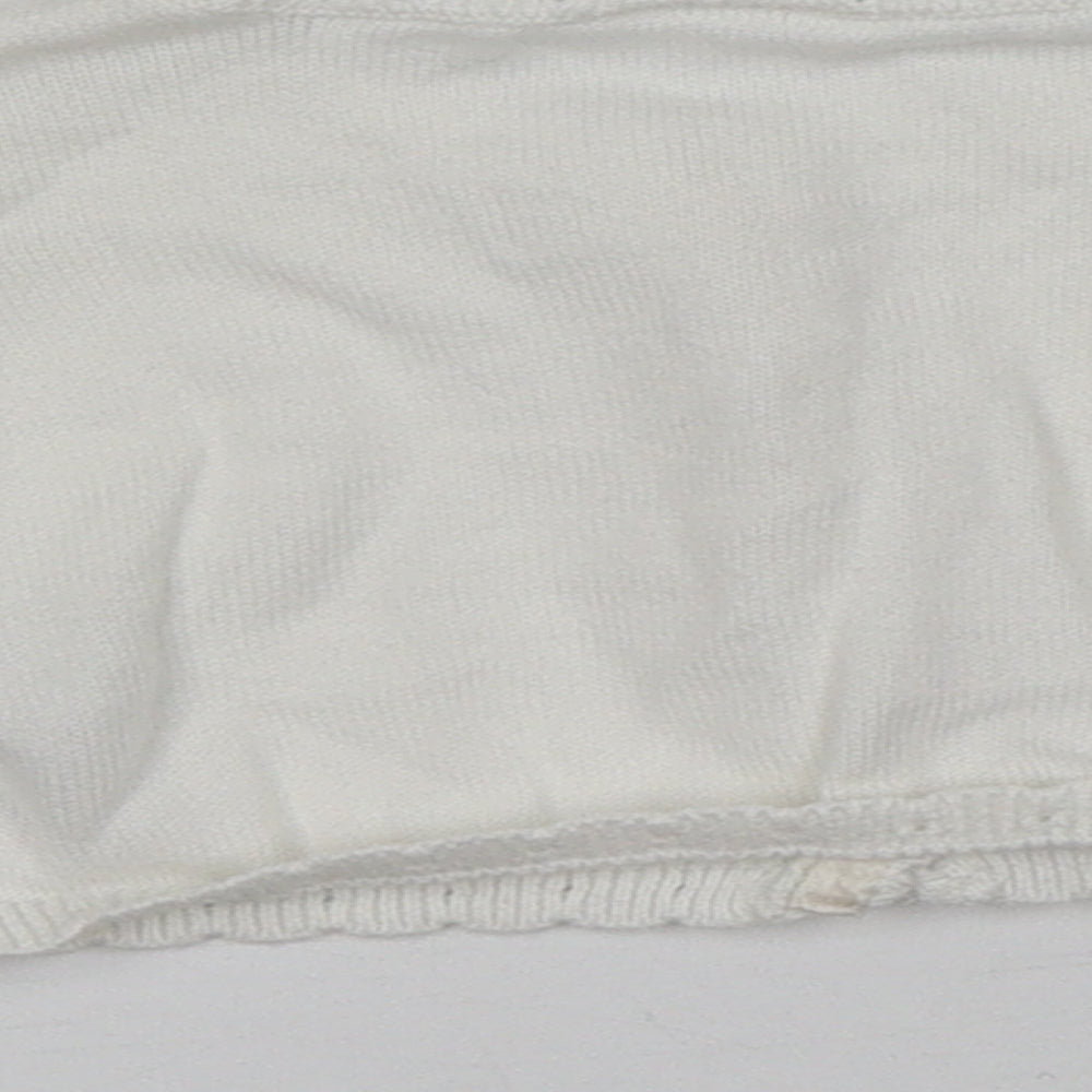 NEXT Baby Ivory Cotton Cardigan Jumper Size 3-6 Months