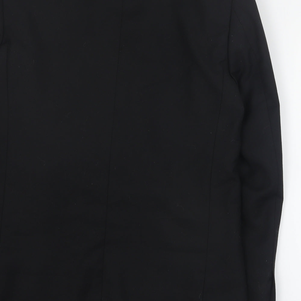 Alexander Dobell Mens Black Polyester Jacket Suit Jacket Size M