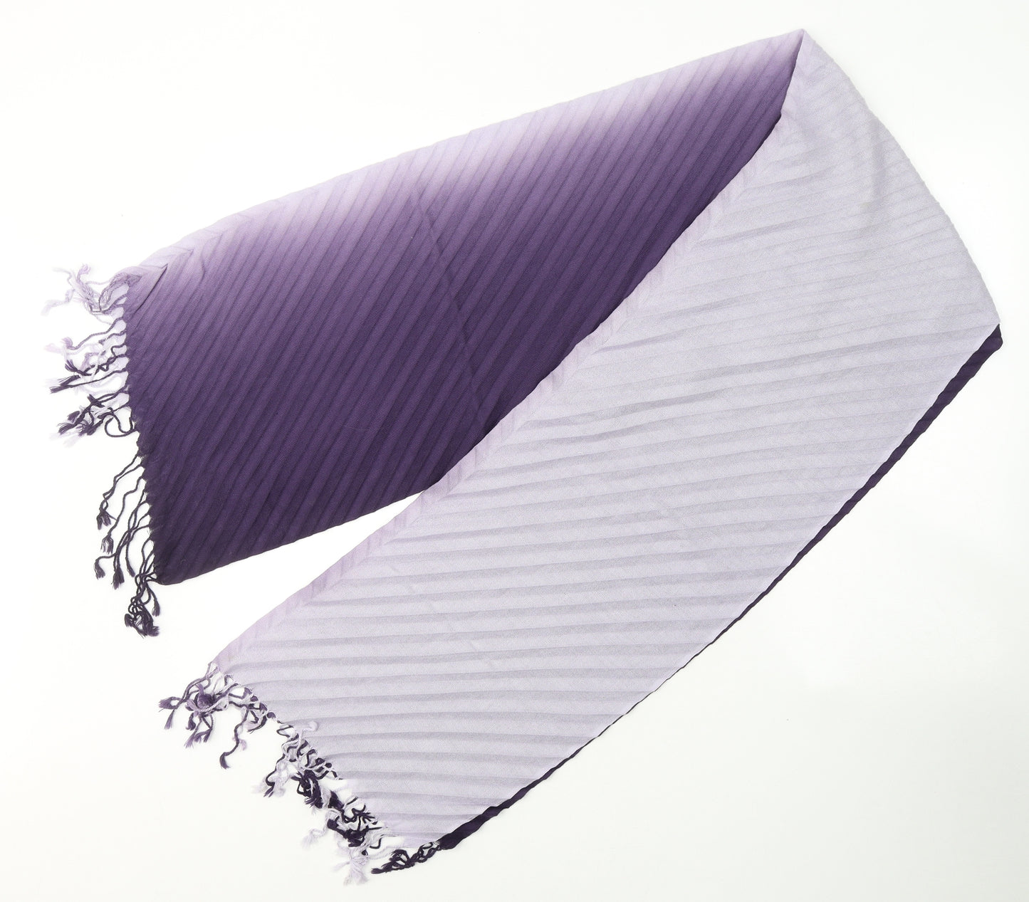 Preworn Womens Purple Acrylic Scarf