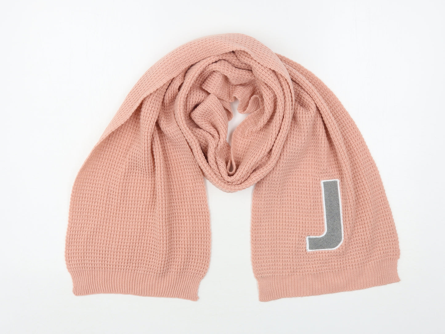 Preworn Womens Pink Polyester Scarf