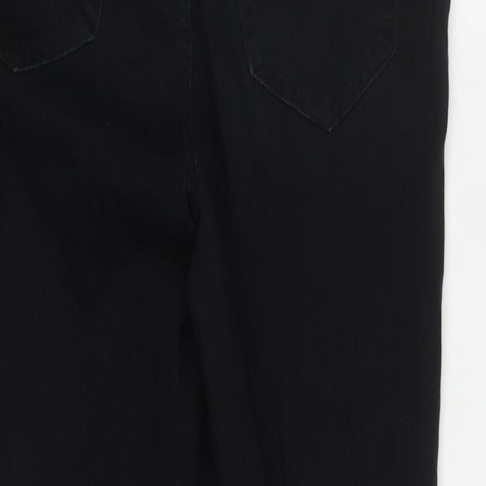 New Look Womens Black Cotton Skinny Jeans Size 8 L24 in Regular Zip