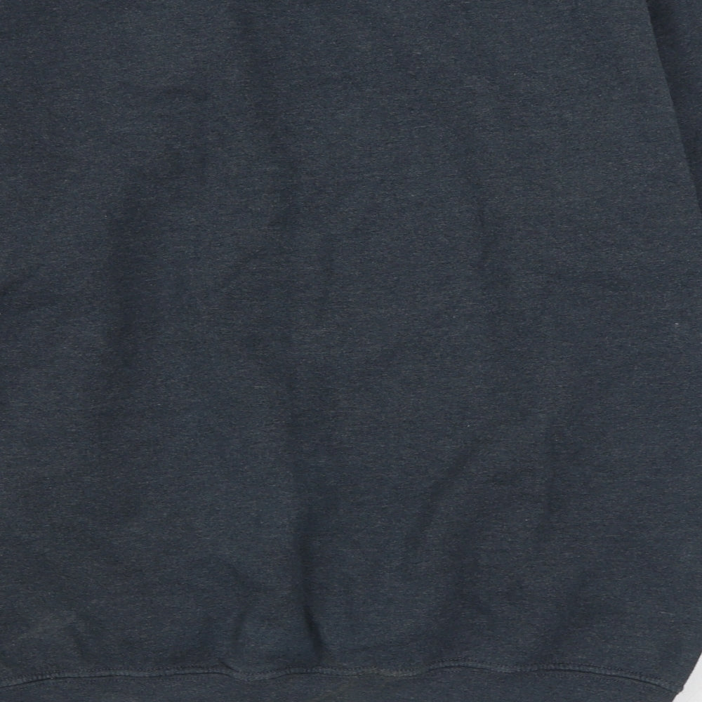 Gildan Mens Grey Cotton Pullover Sweatshirt Size M