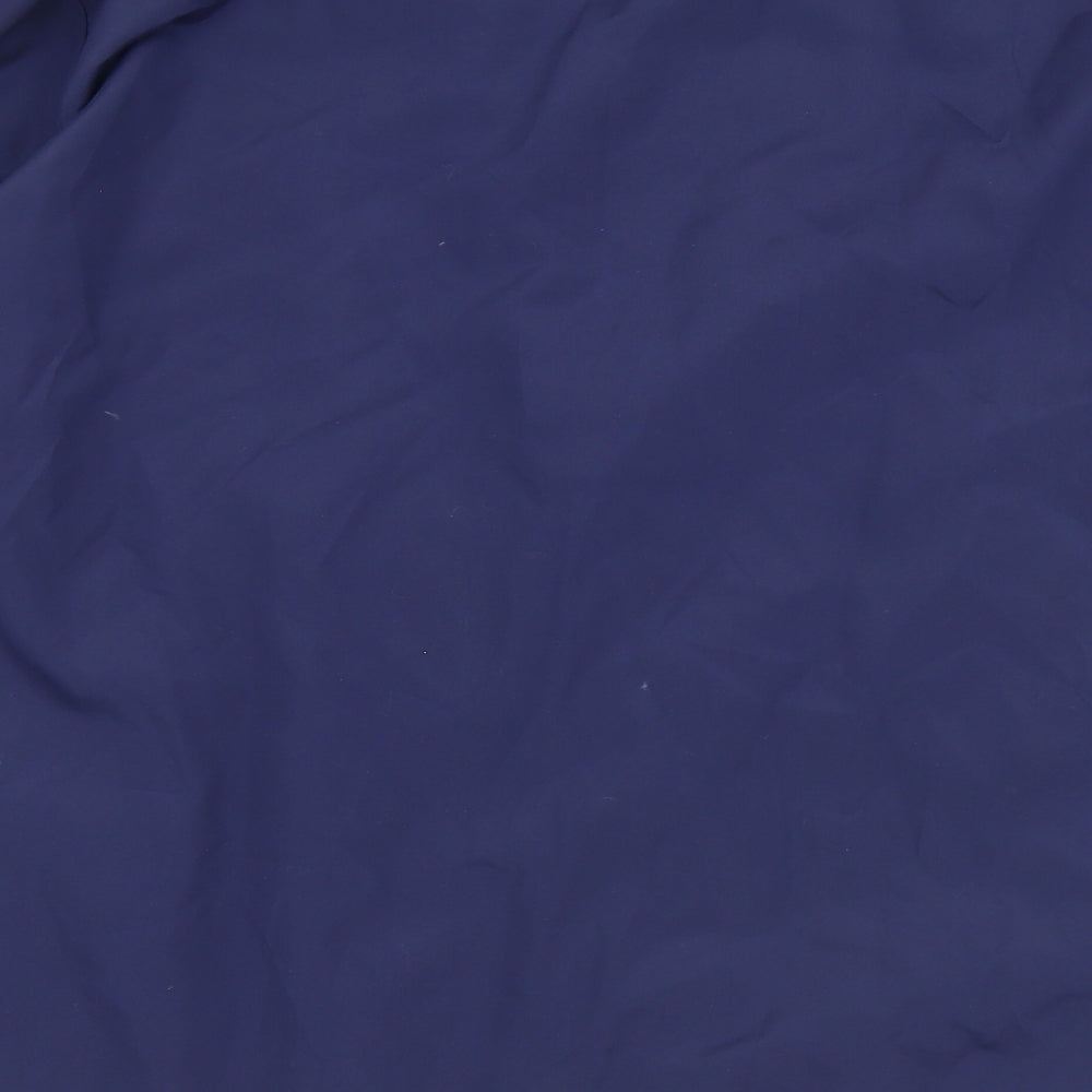 Anne De Lancay Womens Blue Windbreaker Coat Size 18 Zip - 18/20