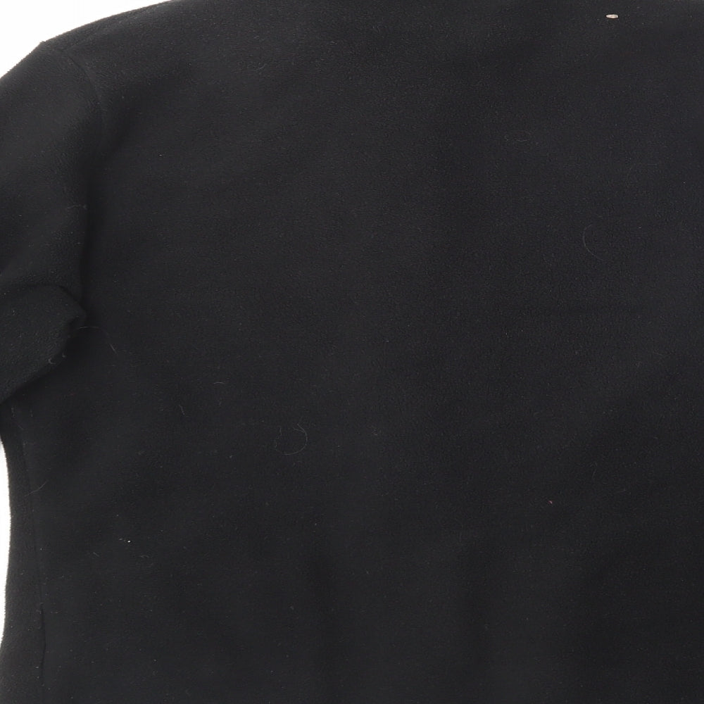 Marks and Spencer Womens Black Collared Polyester Pullover Jumper Size 14