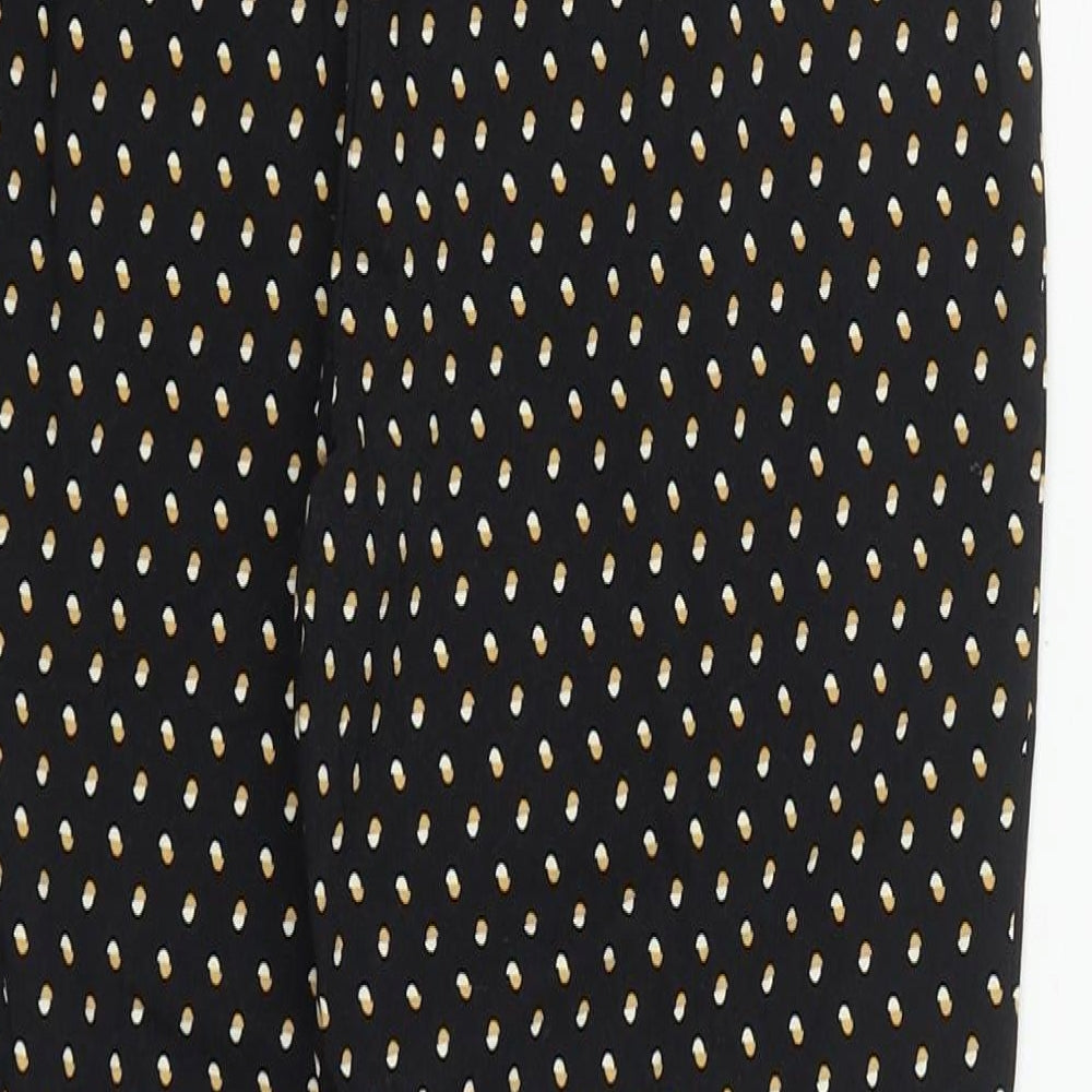 New Look Womens Multicoloured Geometric Viscose Trousers Size 10 L25 in Regular Zip
