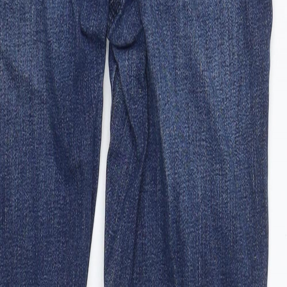 NEXT Womens Blue Cotton Skinny Jeans Size 10 L29 in Regular Zip