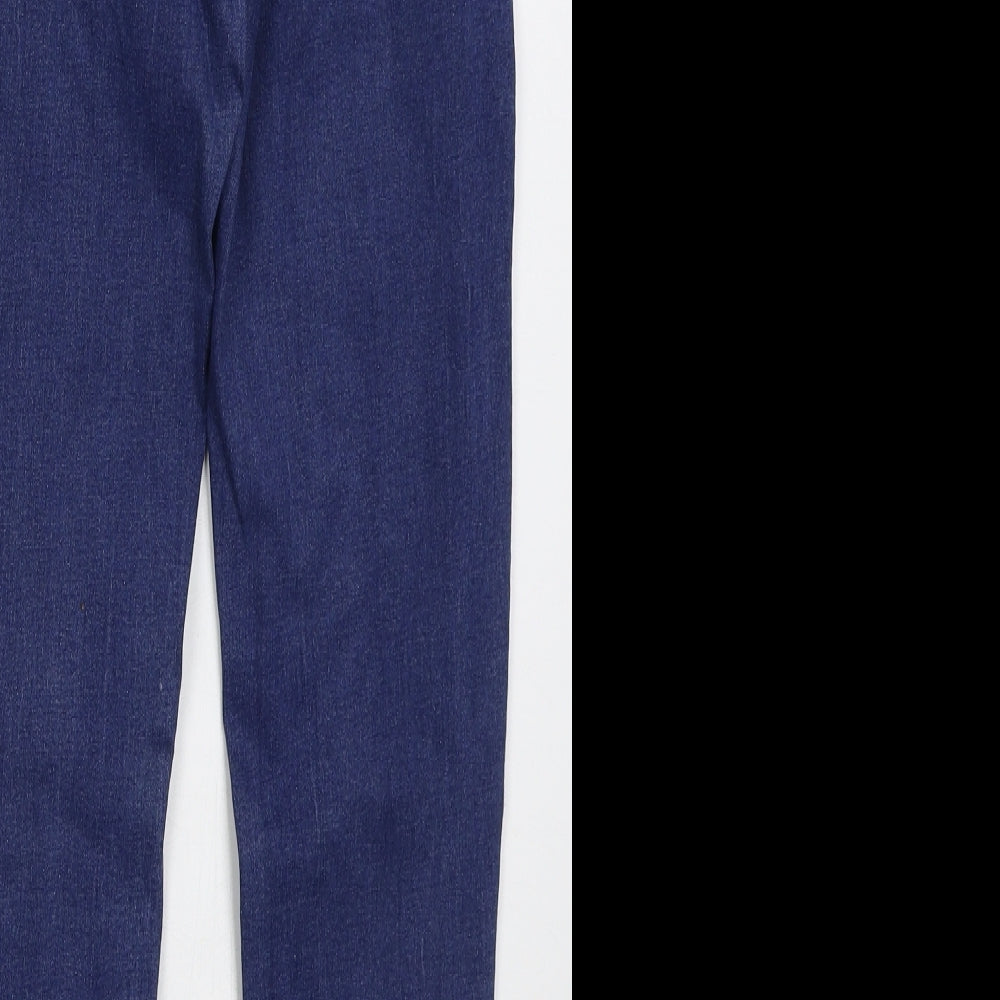 Denim Co Womens Blue Cotton Skinny Jeans Size 12 L26 in Regular Button