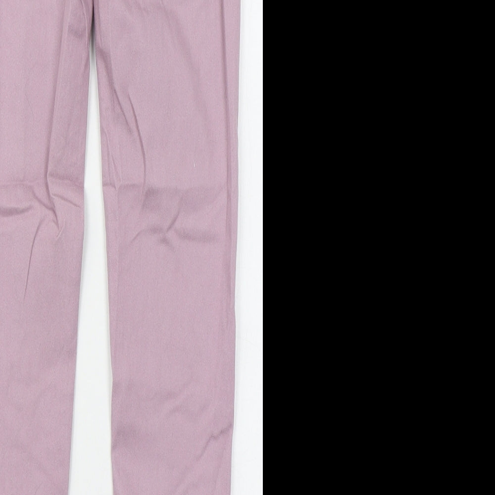 NEXT Womens Pink Cotton Skinny Jeans Size 6 L29 in Regular Button