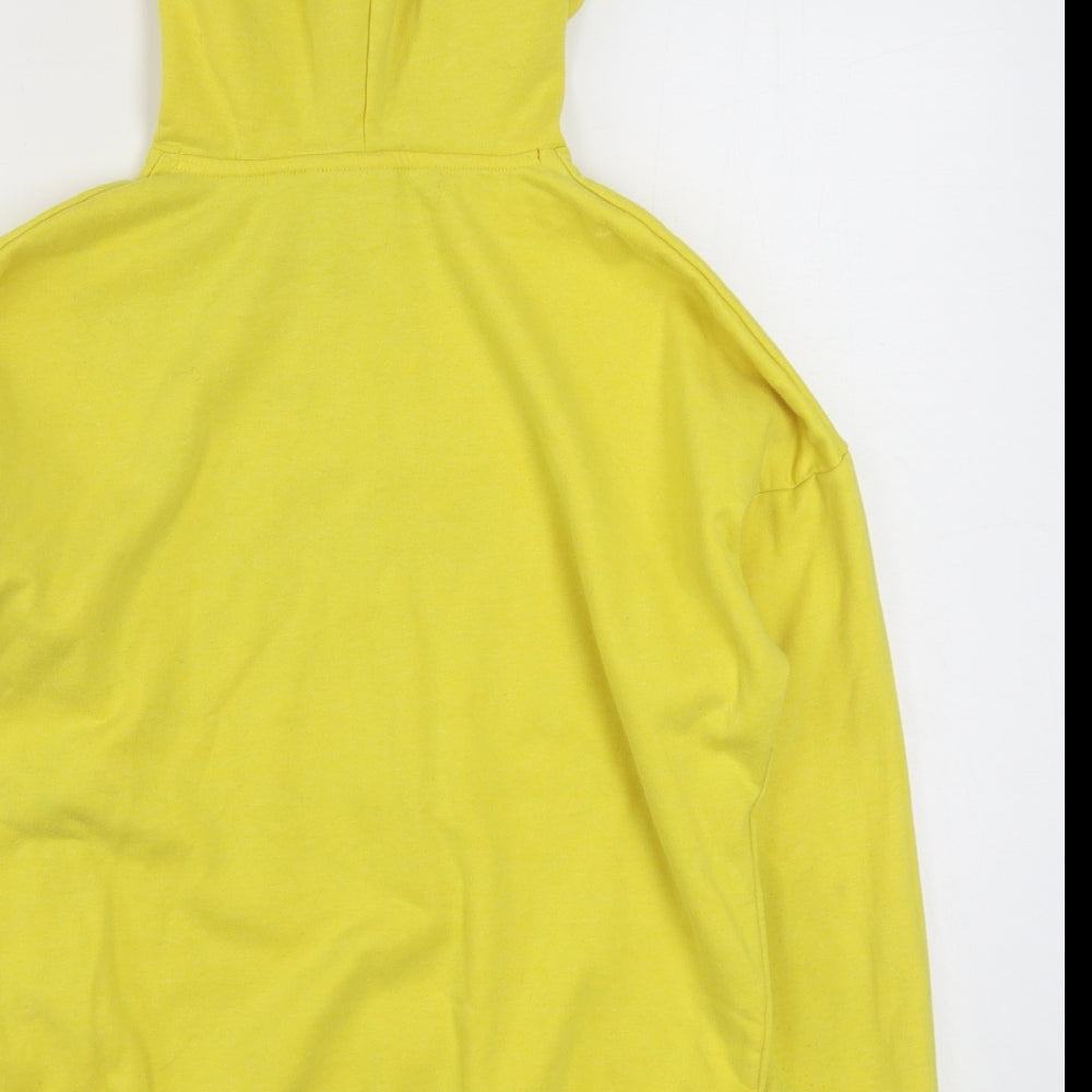 Primark Womens Yellow Cotton Pullover Hoodie Size XS Pullover