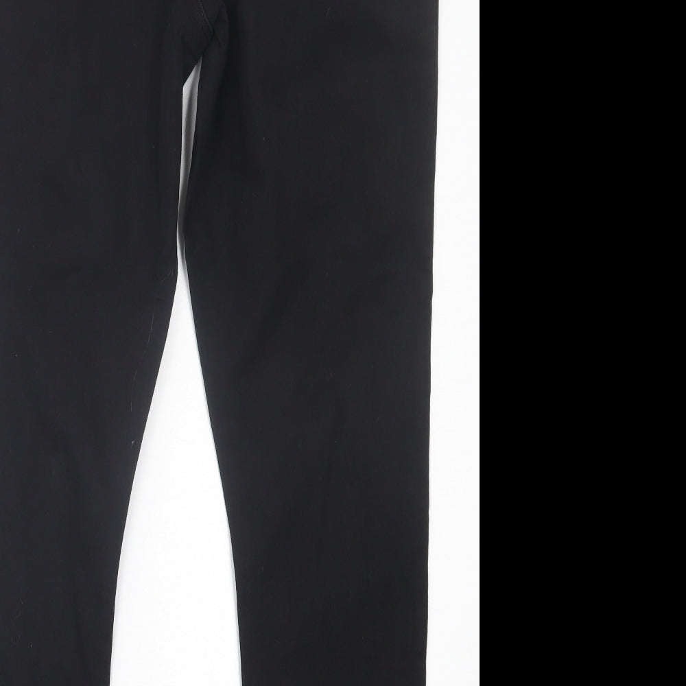 Preworn Womens Black Cotton Jegging Trousers Size 38 in L27 in Regular