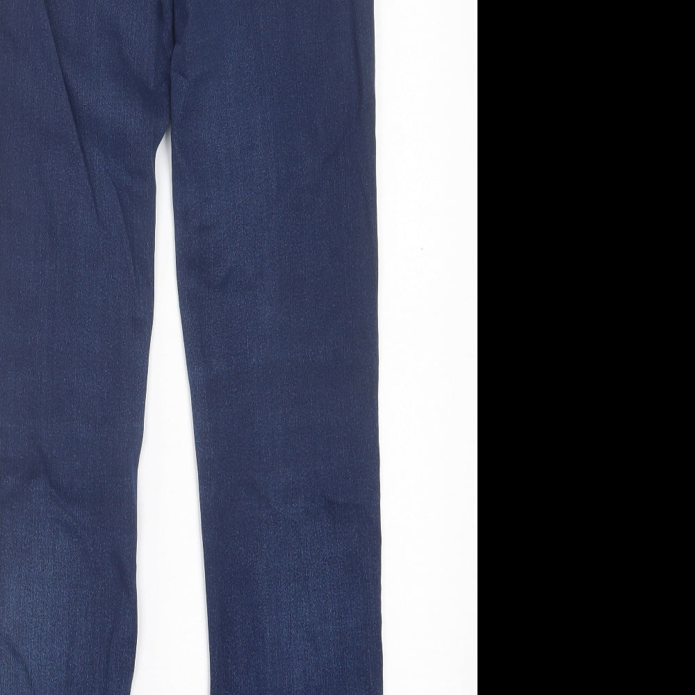 ESMARA Womens Blue Cotton Skinny Jeans Size 30 in L30 in Regular Button