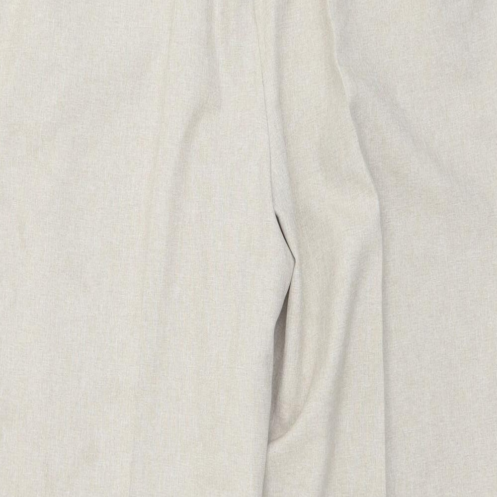 BM Womens Beige Polyester Trousers Size 20 L29 in Regular