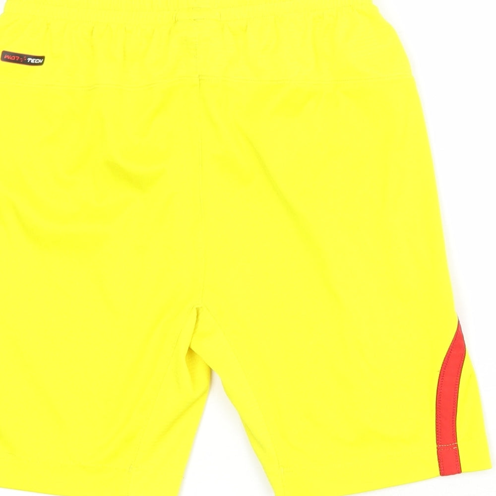 Warrior Boys Yellow Cotton Sweat Shorts Size 9 Years Regular Drawstring - Liverpool FC