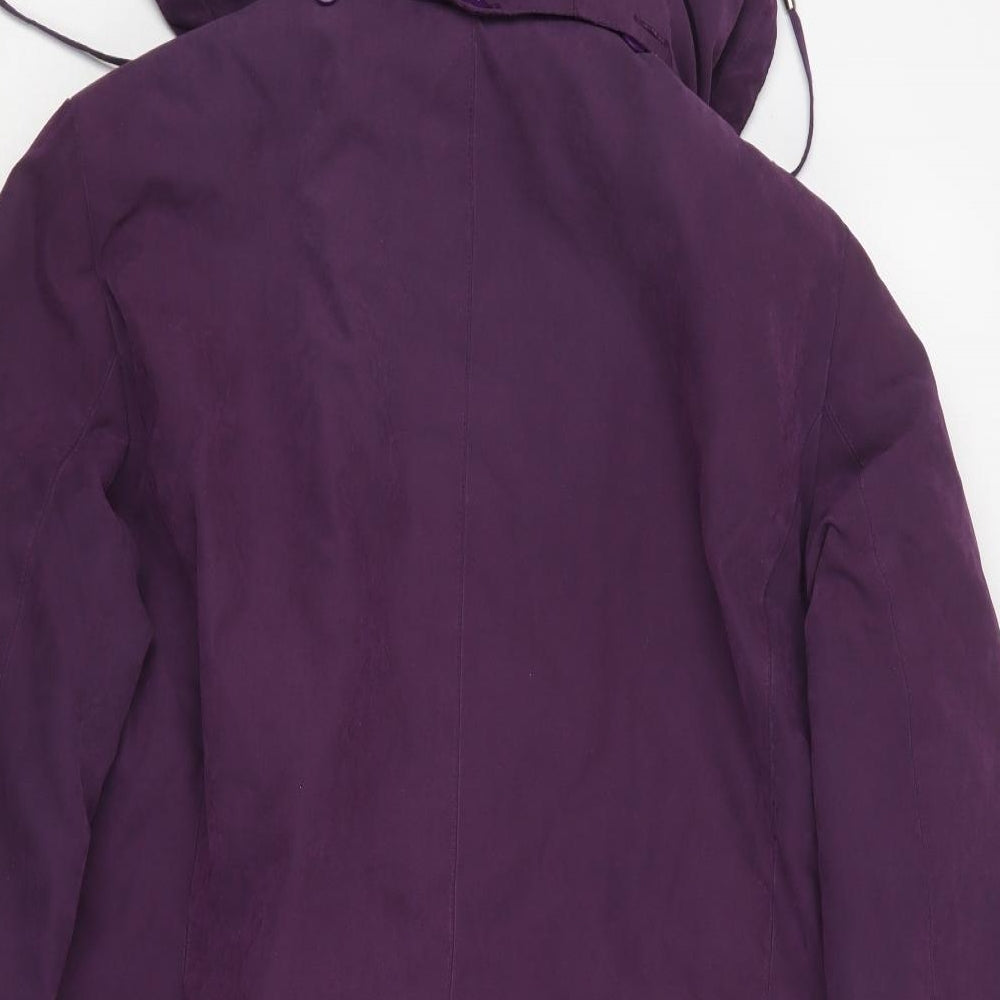 BM collection Womens Purple Pea Coat Coat Size M