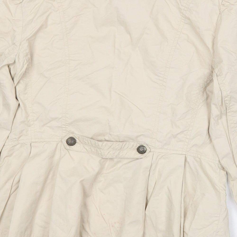 Oasis Womens Beige Jacket Coat Size 14