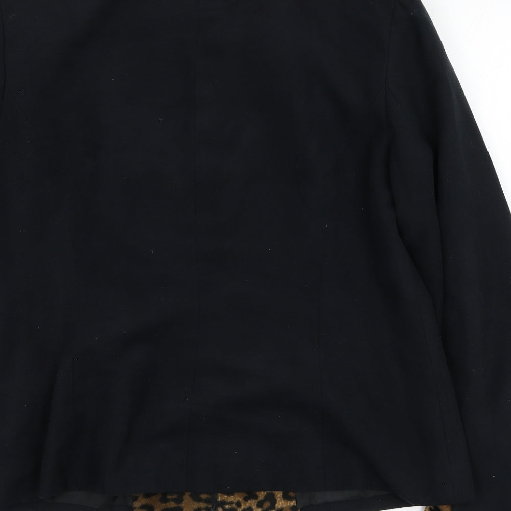 Pastiche Womens Black Jacket Size 16 Zip