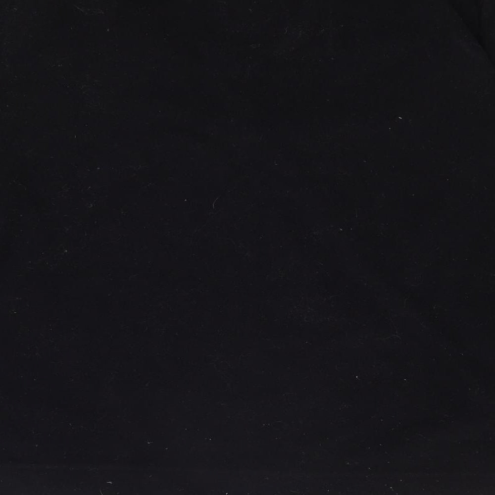 Active Womens Black High Neck Polyester Pullover Jumper Size 14