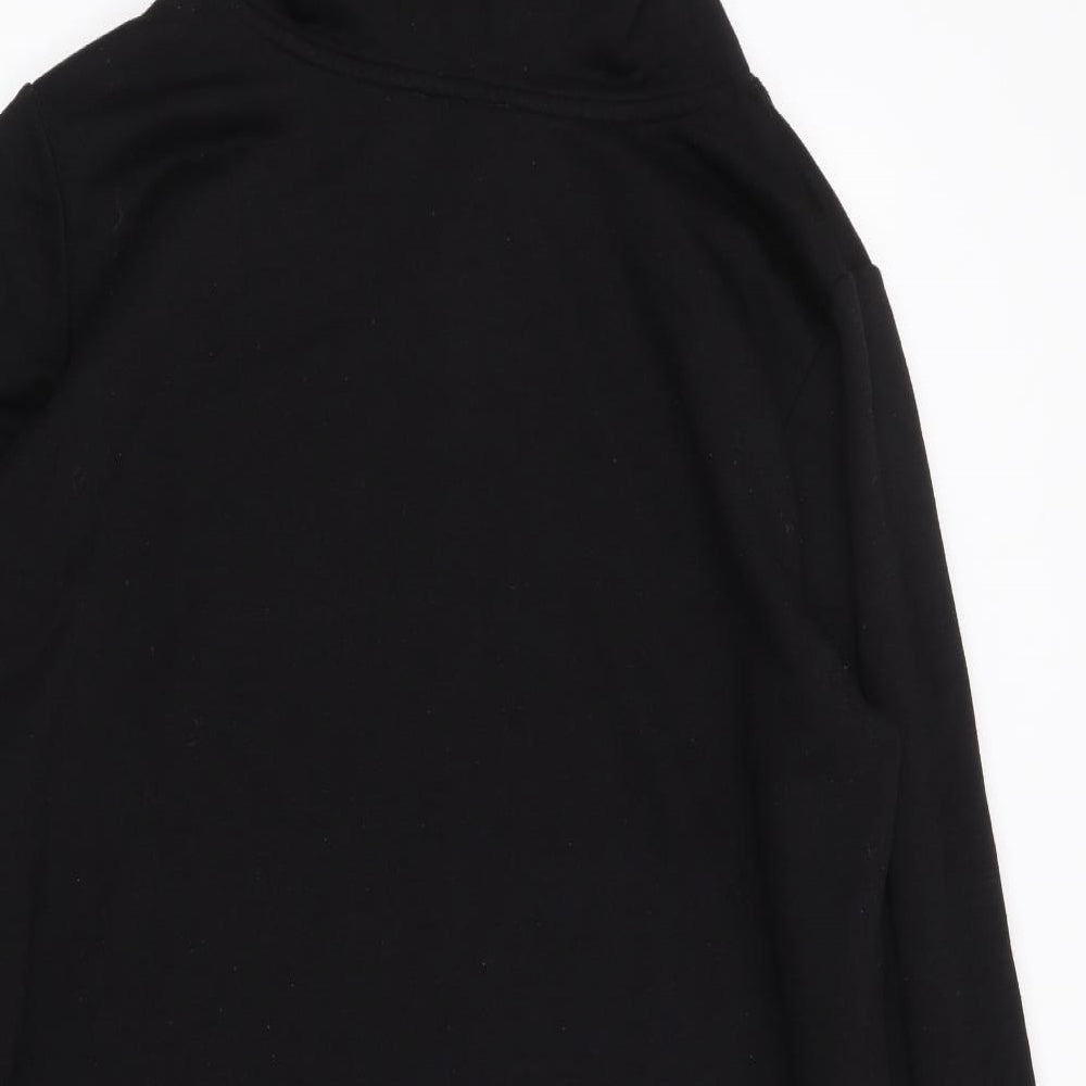 Papaya Womens Black Polyester Pullover Hoodie Size L Pullover