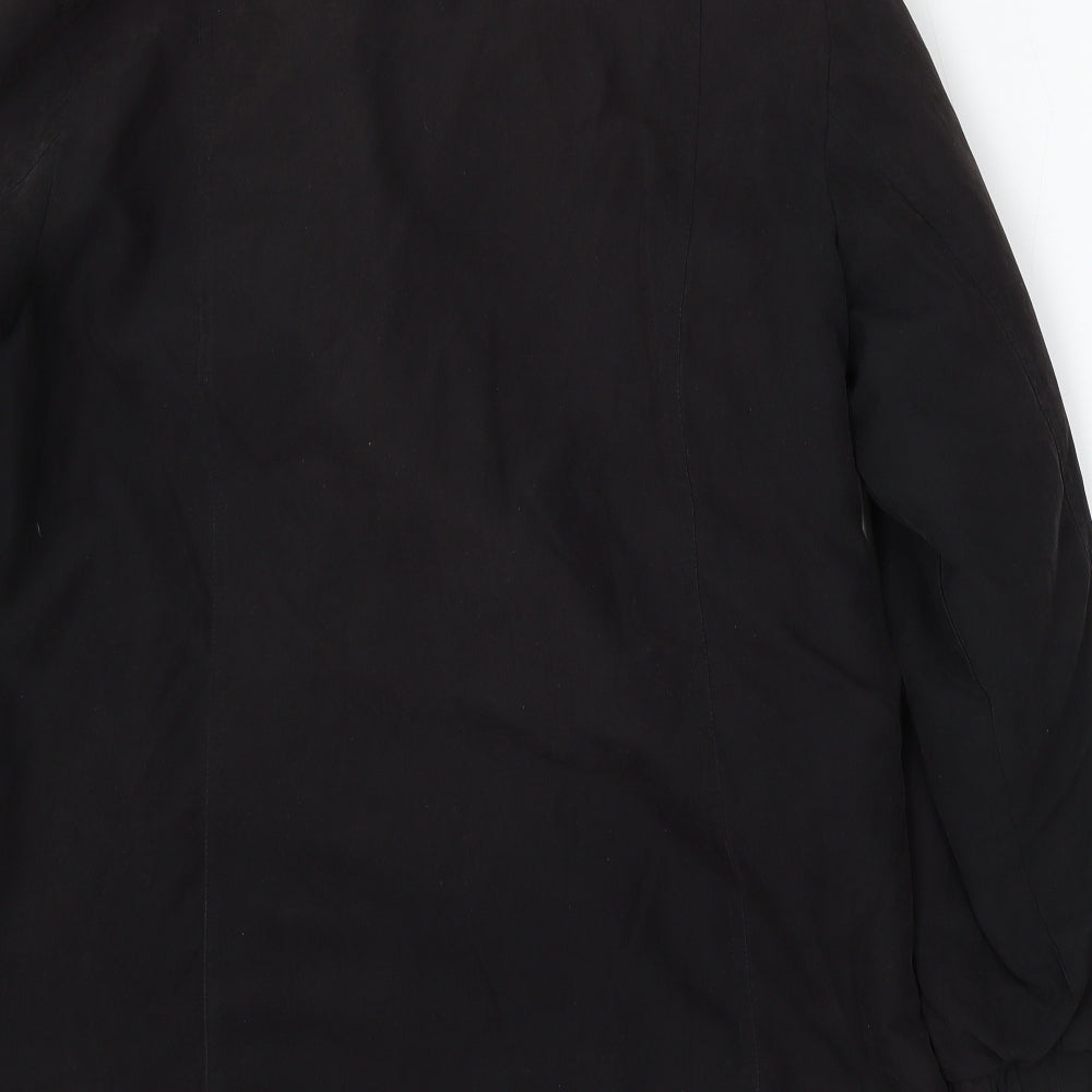 Klass Collection Womens Black Jacket Size 16 Zip