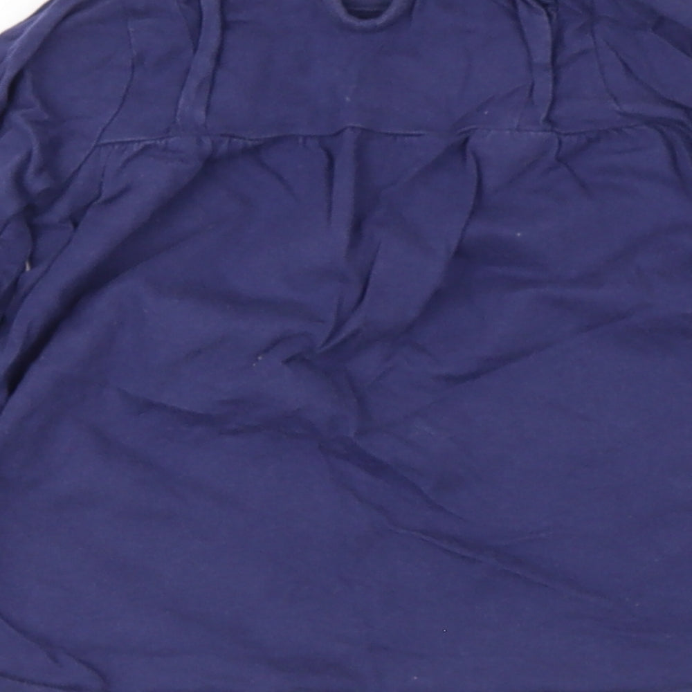 GEORG Baby Blue Cotton Basic T-Shirt Size 9-12 Months Round Neck