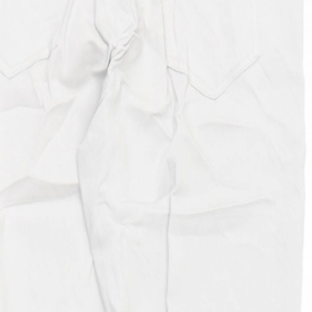 Preworn Womens Beige Viscose Cargo Trousers Size M Regular