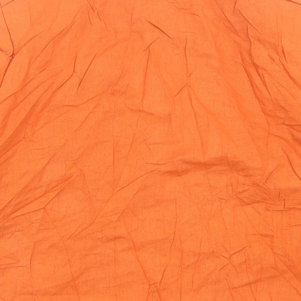 Klass Womens Orange Jacket Blazer Size 16 Button