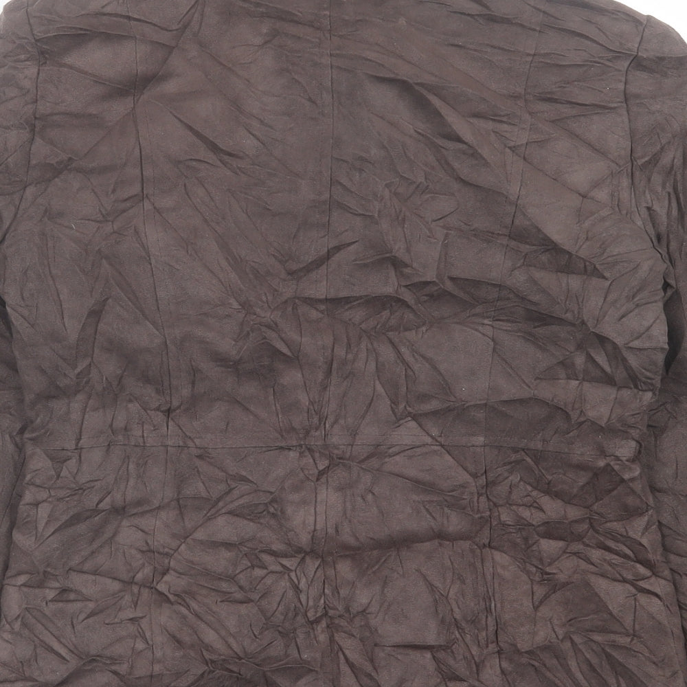BHS Womens Brown Jacket Size 8 Zip