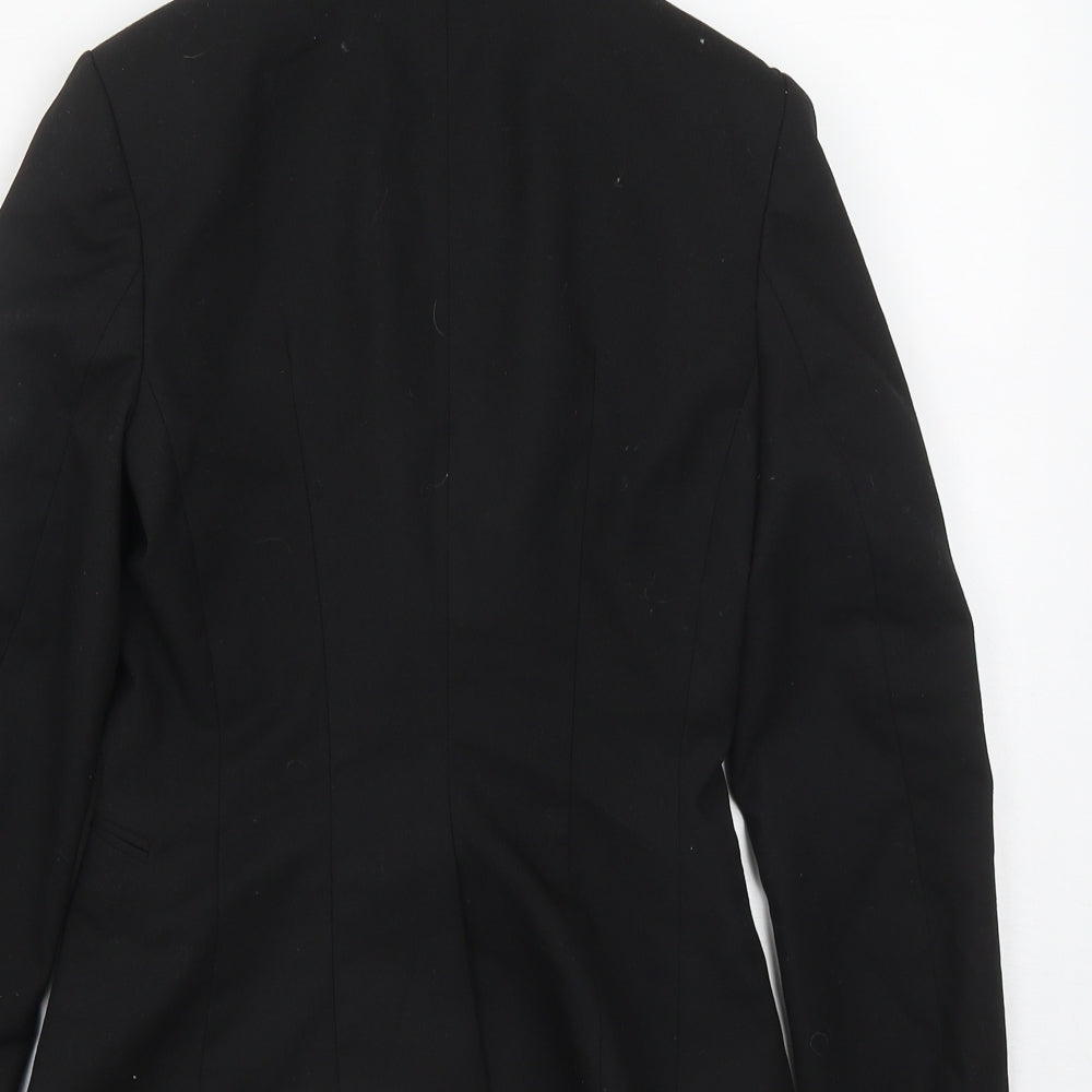 H&M Womens Black Jacket Size 4 Button
