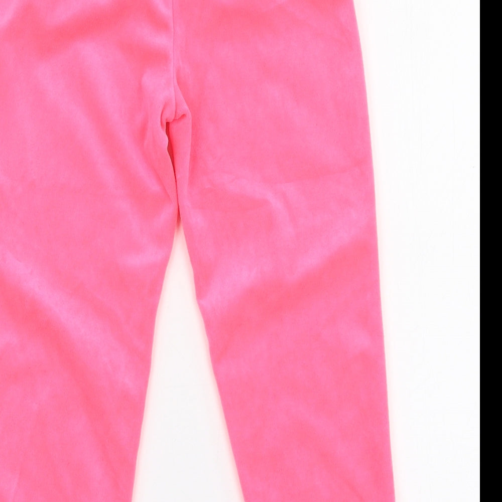 Billie Blush Girls Pink Polyester Jogger Trousers Size 4 Years Slim Pullover