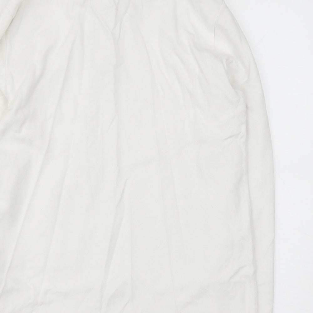 Zara Boys White Cotton Basic Button-Up Size 13 Years Collared