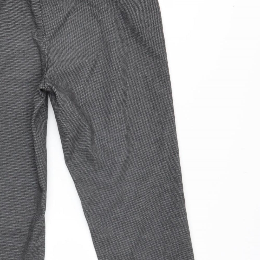 BENETTON Boys Grey Viscose Chino Trousers L26 in Regular